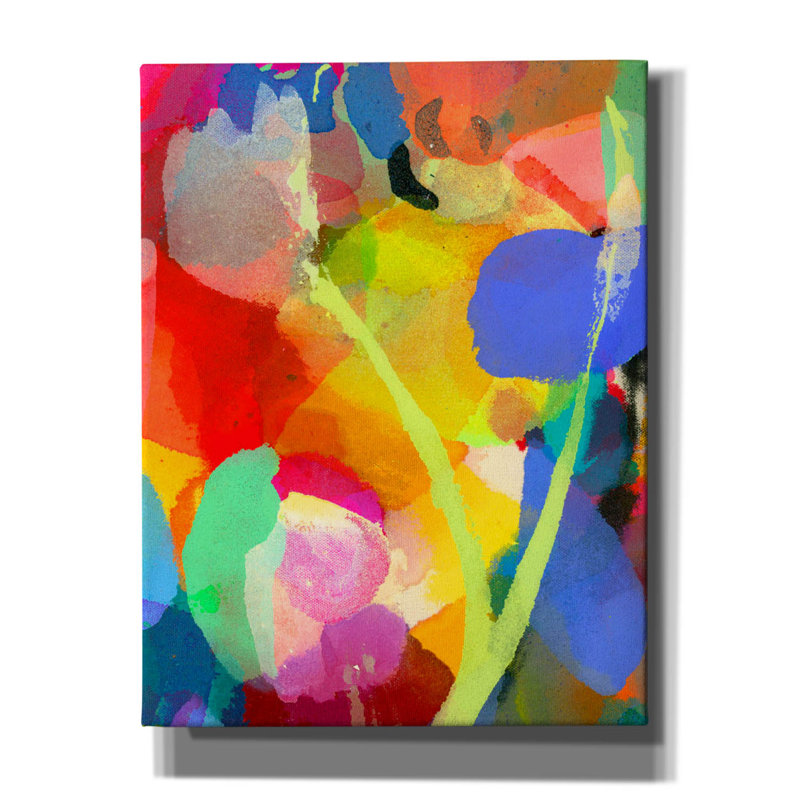 "Flora" par Wyanne, H 34 po x l 26 po x P 1,5 po