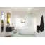Aurora 34 in. x 58.25 in. Frameless Fluted Radius Single Fixed Bath Panel-2075577227-2133739983-2133740082