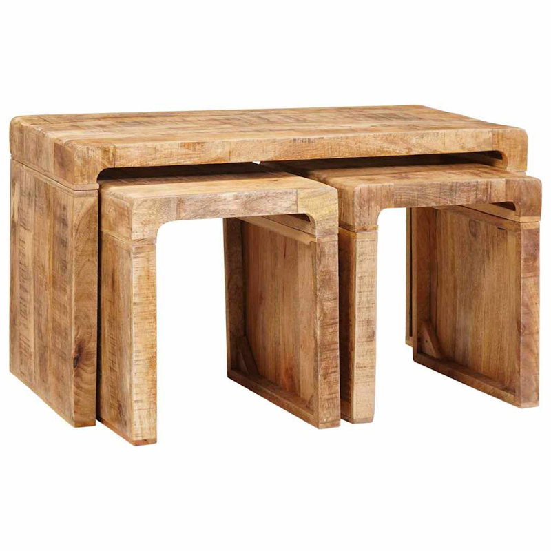 Solid Wood Coffee Table, Light Brown