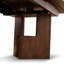Table de salle à manger extensible en bois massif Rozella avec base à tréteaux