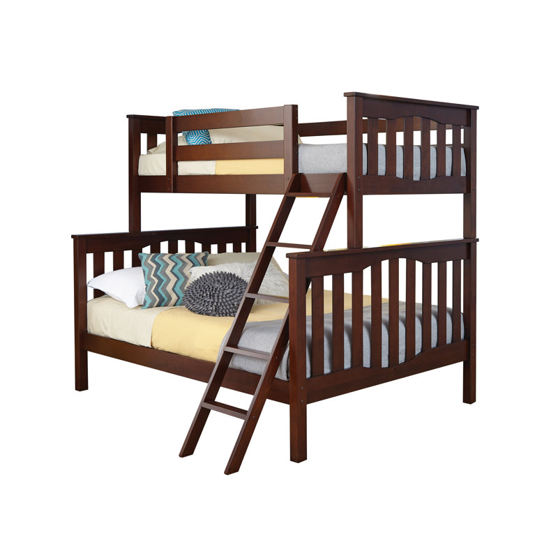 Edington Kids Twin Over Full Bunk Bed, Coffee