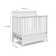 Petal 4-in-1 Mini Convertible Crib with Mattress
