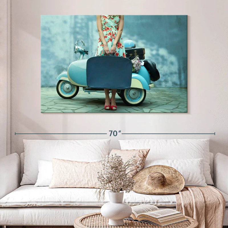Senne Vintage Girl Traveller, H 34 po x l 51 po