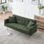 Canapé-lit 71,7 pouces en molleton vert, accompagné de deux charmants coussins décoratifs-381623287