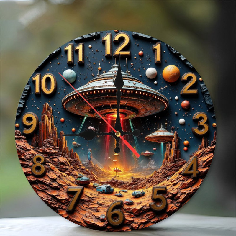 Horloge murale Alien