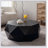 38"Three-dimensional Embossed Pattern Design American Retro Style Coffee Table, Tabletop