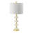 Krista Marble and Gold Table Lamp 13" x 13" x 26"