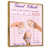 Toile avec cadre flottant or