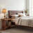 Solid Wood Nightstand With Storage, Farmhouse Small Night Stand For Bedroom, Set Of 2-122419557