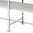 Brecon White Oak & Chrome Finish Sofa Table