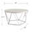 Faux Stone Round Coffee Table