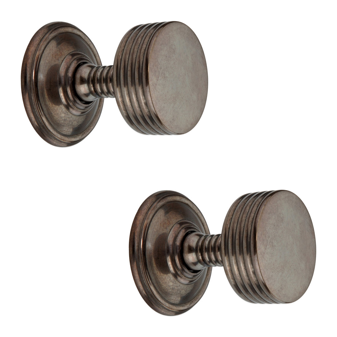 Antique Oxford Mortice Door Knob 2 Pack Spira Brass - Image 4
