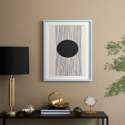 Abstrait, abstrait encadré, prêt à accrocher