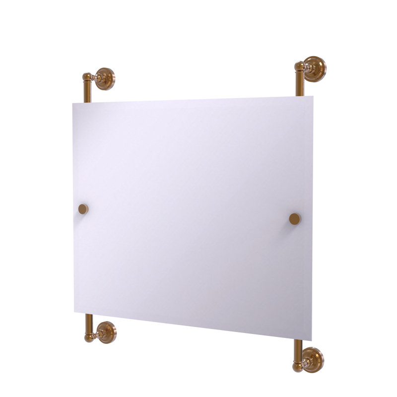 Miroir mural biseauté en paysage Marchmont, Bronze brossé, H 28,3 po x l 26 po