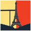 Eiffel Tower Silhouette Quilted Bedspread All Sizes-130509537