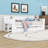 Multifunctional Daybed with Drawers and Desk,Shelves-423747369-423747370