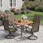 Fauteuils d'extérieur pivotants-408527453