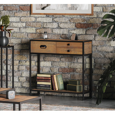Ooki Solid Wood Top Console Table