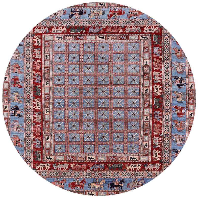 Oriental Indoor Rug, Round 5'