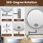 Miroir de maquillage mural 8 po avec miroir de maquillage grossissant 1X / 10X-268925964