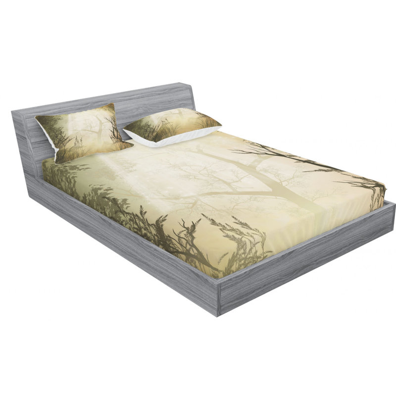 Microfiber Sheet Set, Queen Sheet Set with Fitted Sheet