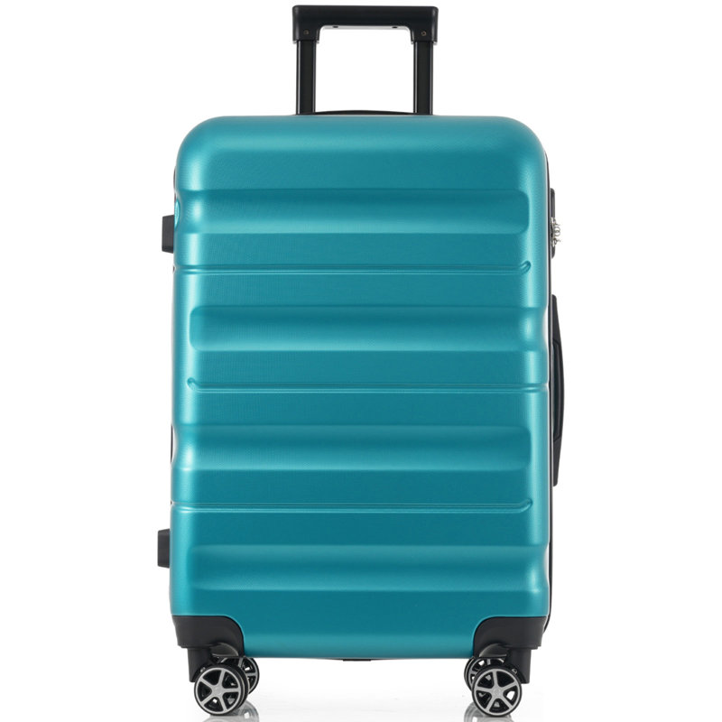 Ensemble de valises en plastique Hardshell - Valises légères et durables avec deux roulettes pivotantes, tailles de bagage à main et pour bagages