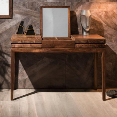 Black Walnut Wood Solid Wood Clamshell Dresser by marlao