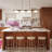 4 - Light Walnut Wood Grain Led Linear Island Pendant