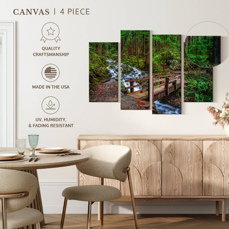 Alvord Old Olympic Forest Bridge, 22" H x 36" W