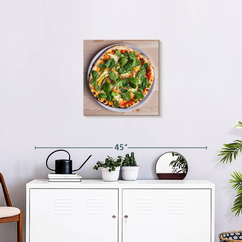 Yarlin Spinach Pizza, 20" H x 20" W