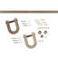 Ensemble de quincaillerie de porte de grange en fer à cheval de qualité supérieure avec rail pour portes 1 3/8 po-336479151-336479153