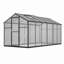 Serre de plain-pied, serre en polycarbonate avec double porte affleurante pour véranda, jardin, cour arrière