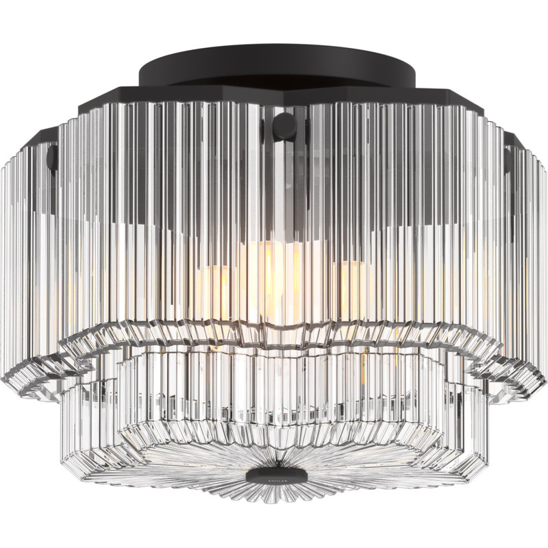 Plafonnier encastré 3 lumières Occasion, Noir mat