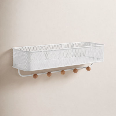 Estique Metal Wall Organizer with Key Hooks