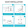 7.32'' Selectable Color Temperature Dimmable LED Retrofit Recessed Lighting Kit