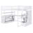 Full Size Loft Bed With Desk And Shelves, Two Built-In Drawers, Storage Staircase