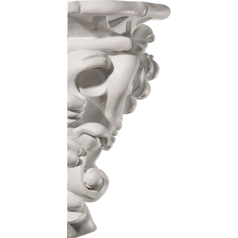 Endurathane Olive Cluster Corbel, 6 1/8"W x 3 1/8"D x 7 1/2"H, Factory Primed