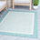 Tapis intérieur / extérieur turquoise Deerfield