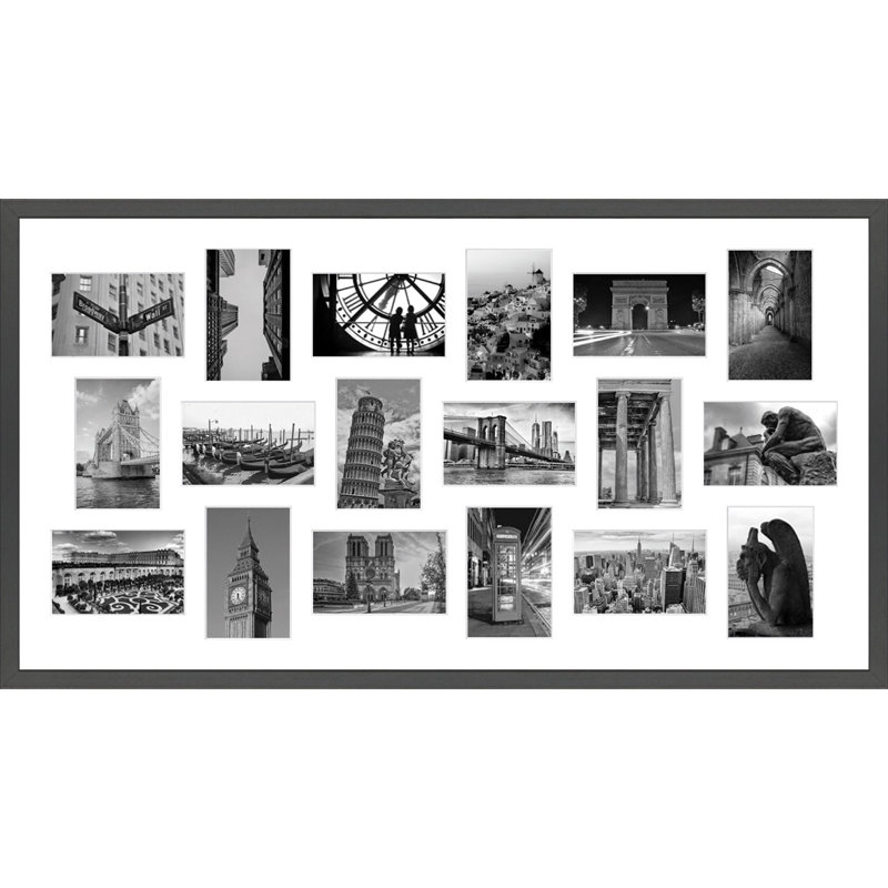 Abdusbasiyr Collage Picture Frame, Dark Grey