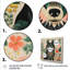 Rose et vert Boho Portrait I - loup, art mural-1229567142-1229567139