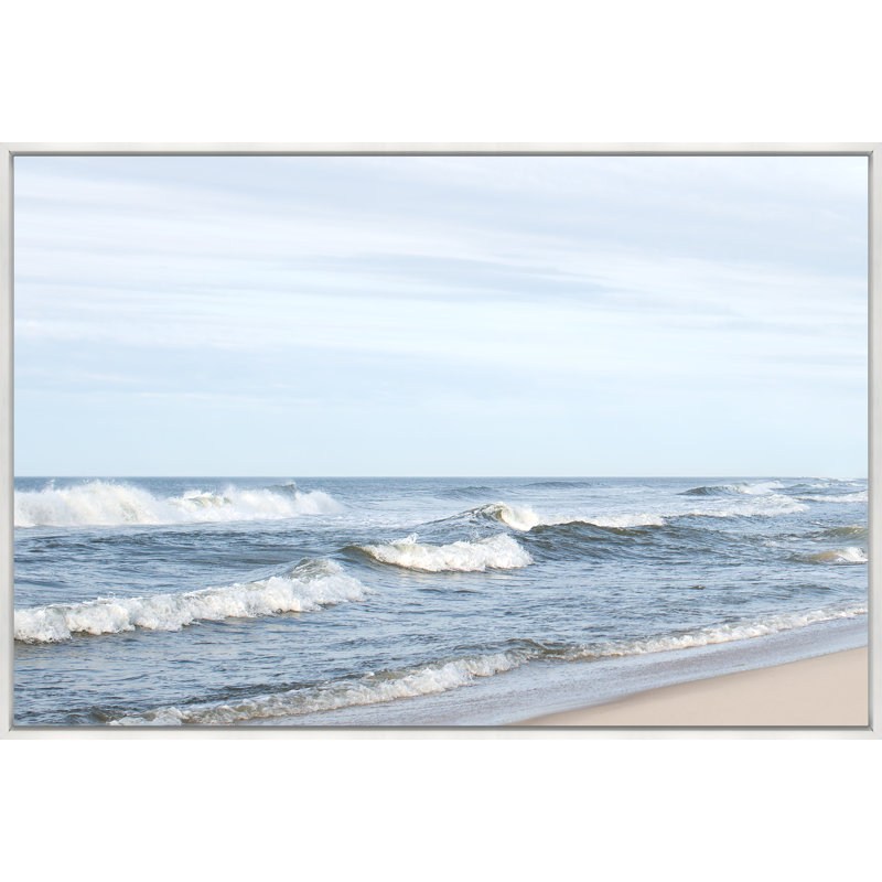 Sea Dance, White Floater Framed Canvas, No, 31.5" H x 46.5" W
