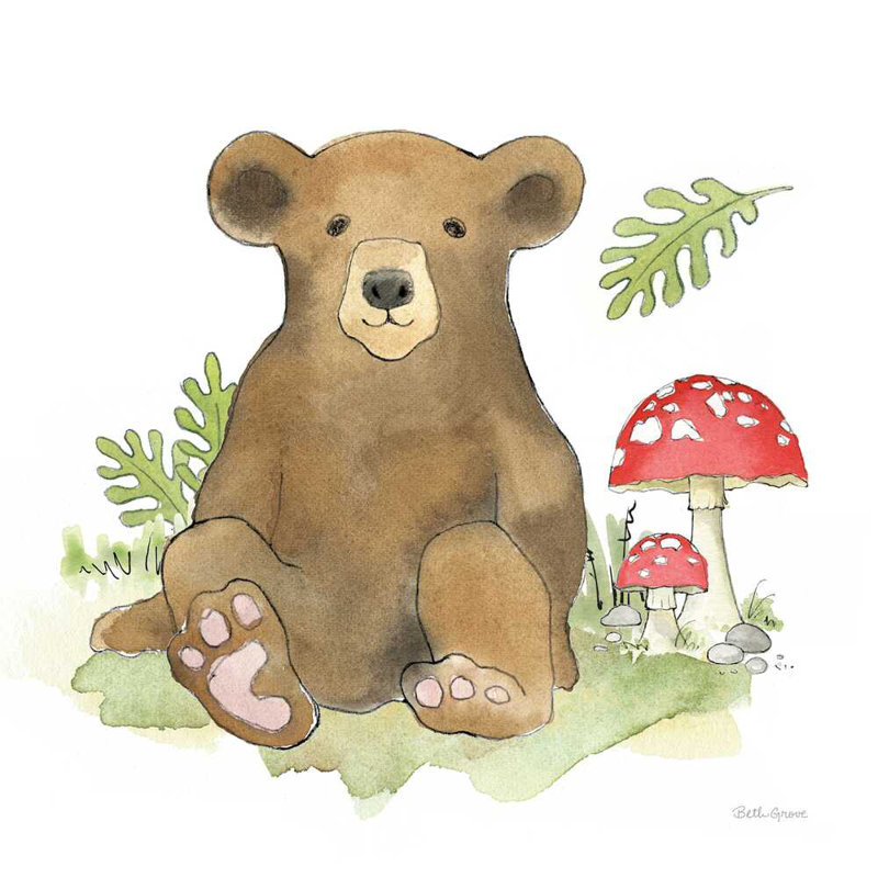 Baby Woodland II, H 12 po x l 12 po