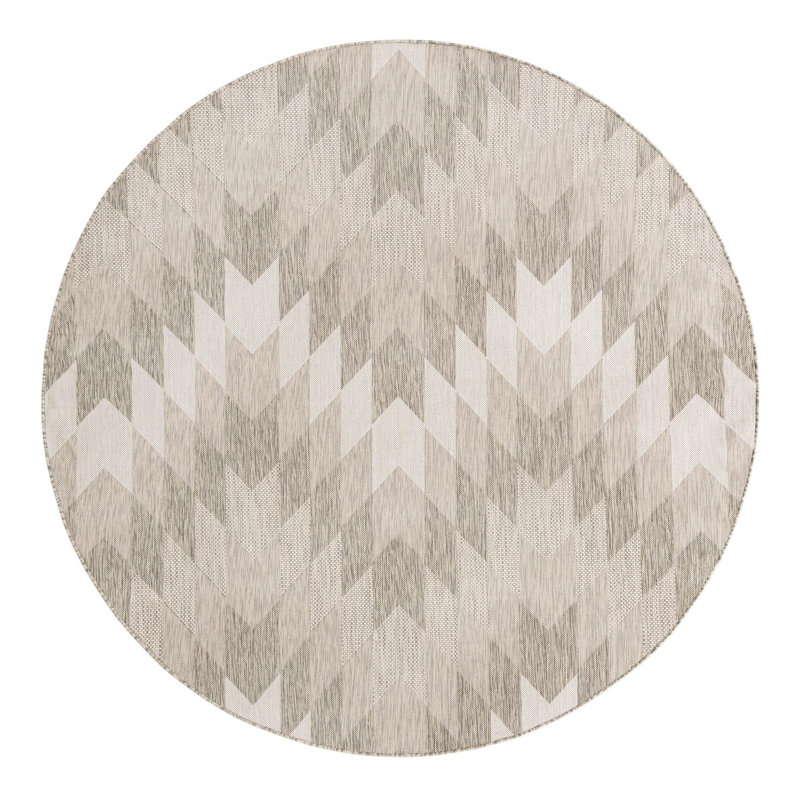 Blox Hower Indoor/Outdoor Area Rug, Round 7'10"