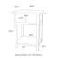 Adene 40cm W Solid Wood Bedside Table