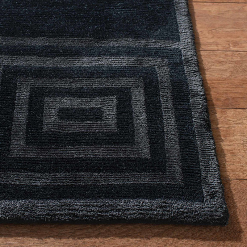 Ralph Lauren Alistair Tiles Wool, Viscose Geometric Rug, Rectangle 6' x 9'