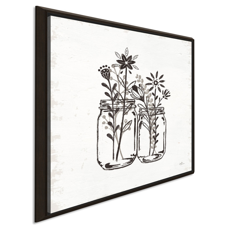 " Our Nest IV ", 27.5" H x 27.5" W x 2" D, Espresso Floater Frame