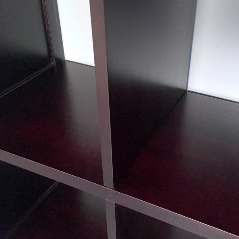 John Louis Home Solid Wood Cube Organizer, Espresso, (9 Shelves) 40.25"H x 37.75"W x 11.75D