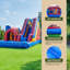 Jeu gonflable avec glissade (avec ventilateur) XJUMP