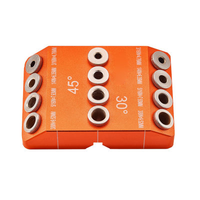 Drill Guide 30/45/90 Degree Angle 4 Sizes Portable Precision Drilling Guide Jig
