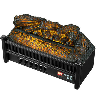 20 Inch Electric Fireplace With Log Heater 1500W Fast Heat 5 Color Options Flame Brightness Timer Remote Control Precise Temperature Multiple Measures